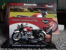 Atlas Editions Classic Motorbike Motor Cycle Bike 1:24  TRIUMPH BONNEVILLE T120