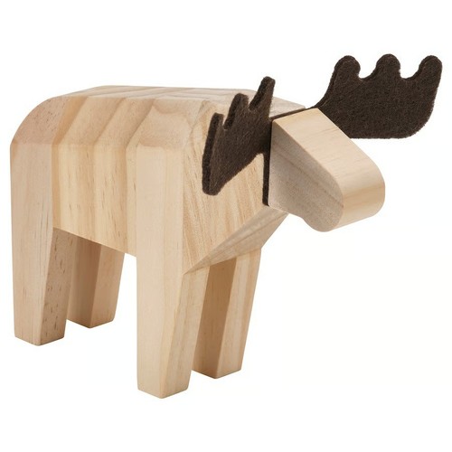Ikea wooden moose ornament - ikea,