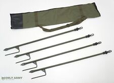 Pack of 4 x Telescopic Extending Hide Poles With Carry Bag Net Hunting Shooting