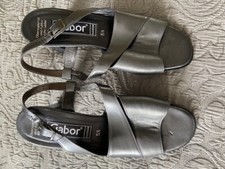 Ladies Gabor steel grey sandals. Size 5.5. Good condition
