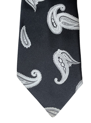 Vintage kipper tie black and - vintage,