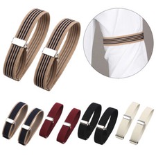 2pcs Men Shirt Sleeve Holder Arm Bands Sleeves Hold Up Elastic Armbands Arm Cuff