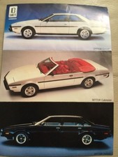 Bitter SC Car Brochure - 1985