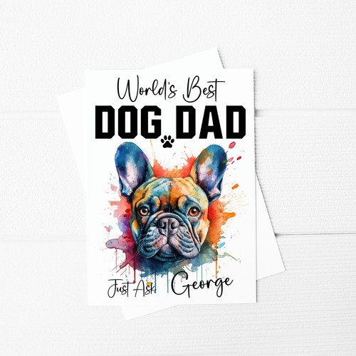 World best dog dad french - best,