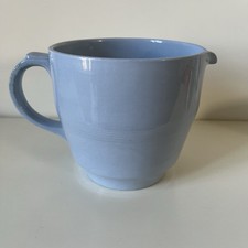 Vintage Woods Utility Ware Large 2 Pint Blue Iris Milk / Custard Jug