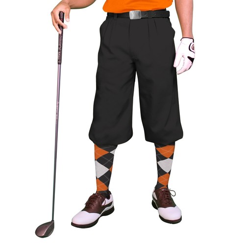 Golf knickers black microfiber - knickers,