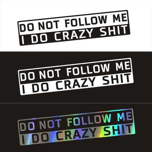 1pc funny car - sticker, do