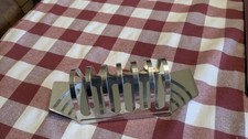 Vintage, R Welch, 6 Slice Stainless Steel Toast Rack, ‘Old Hall’ Campden
