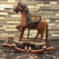 Vintage Hand-Carved Wooden