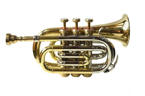 Mini pocket trumpet new brass - trumpet,