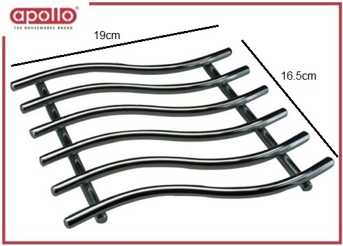 Stainless steel kitchen trivet - steel,