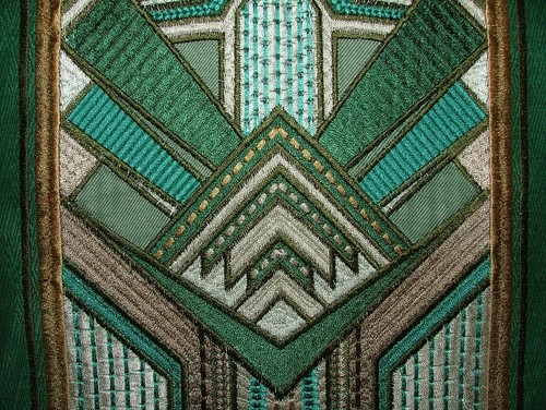 Art deco embroidered gatsby - embroidered,