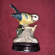 SALE!!  FREEPOST!!  Vintage Blue Tit Bird Ceramic Figurine Ornament Garden Birds
