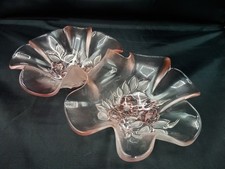 Mikasa Rosa Pink Frosted Glass
