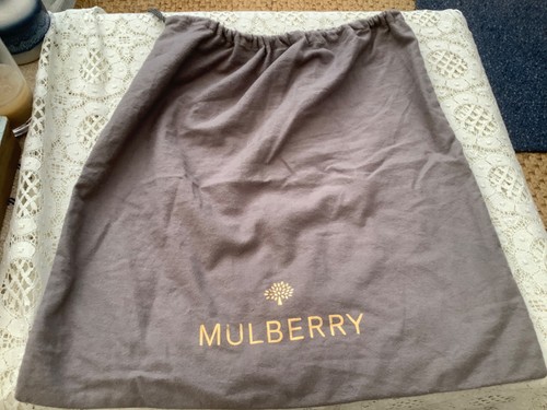 Large grey mulberry dust bag - grey,
