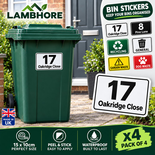 Personalised wheelie bin - personalised,