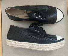 Women’s Sergio Todzi Shoes Size 6 / 39 Espadrille Platform Lace Up Shoes NEW