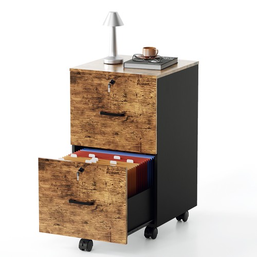 Brown drawer locking filing - brown,