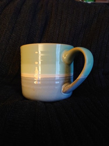 Blue green glazed stoneware - green,