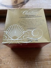 VINTAGE EARLY 2010 FORTNUM & MASON CHRISTMAS PUDDING & BOWL DECORATIVE 