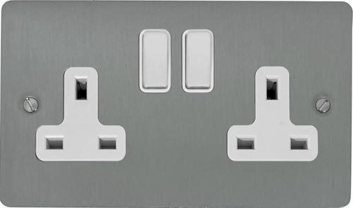 Flat brushed stainless - flat,