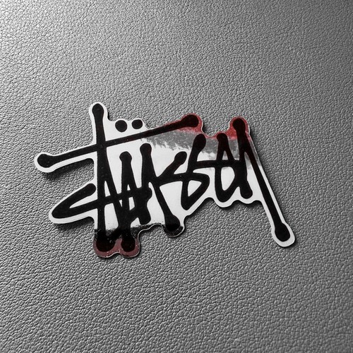 Small chrome stussy sticker - chrome,