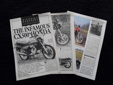 HONDA CX500 6 PAGES  Vintage Original Classic Motorcycle Article