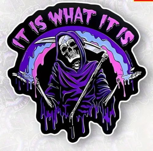 Large grim reaper - large, pink