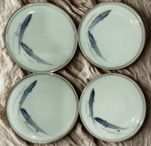 Vintage japanese plates - japanese, set