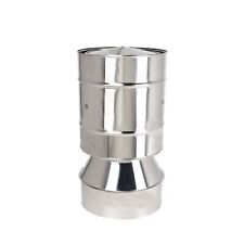 Anti Wind Cowl Twin Wall Stainless Flue Pipe Insulated Wood and Multifuel Stoves