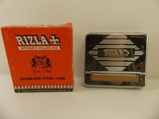 (RefJOH44) Rizla Automatic Rolling Box, appears unused, in red box, stainless