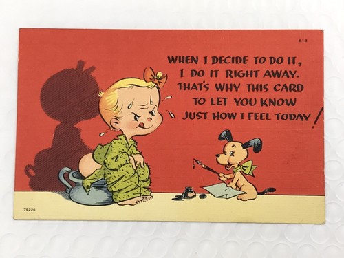 Vintage postcard humorous how - vintage,