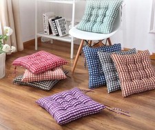 Soft Seat Pad Cushions For Dining Chairs Tie On Seater Pads Garden Kitchen
