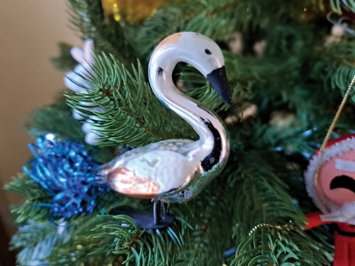 Rare antique swan christmas - swan,