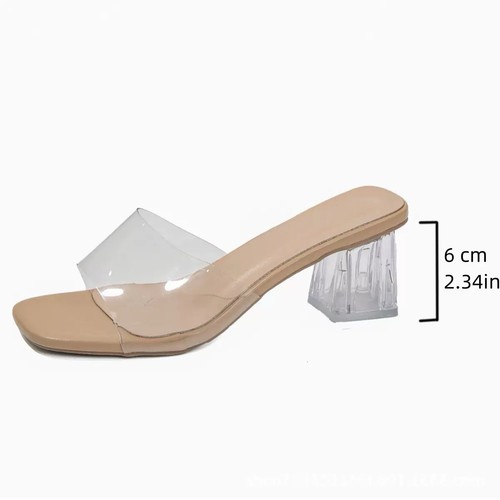 Transparent heels - transparent,