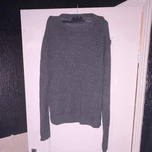Man men jumper grey knit - m&s,