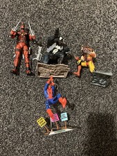 Marvel Figure Bundle Spider-Man Venom Wolverine Deadpool