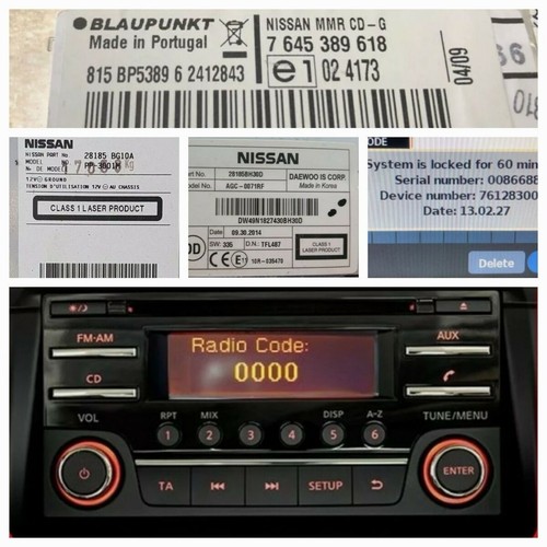 Nissan radio code - code,