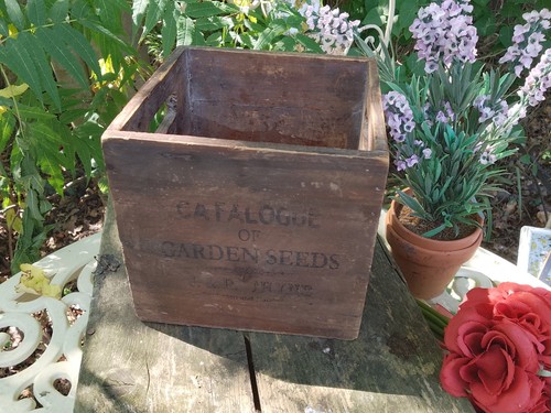 Old wooden garden seed - old,