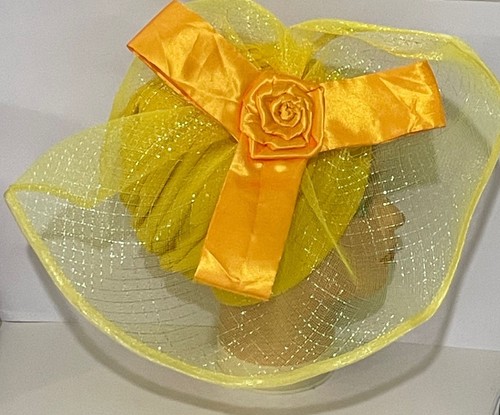 Womens yellow fascinator - womens,