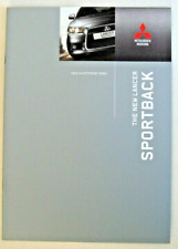 Mitsubishi . Lancer . Mitsubishi Lancer Sportback. September 2008 Sales Brochure
