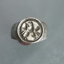 Fantastic Ancient Roman Silver  Ring Eagle.