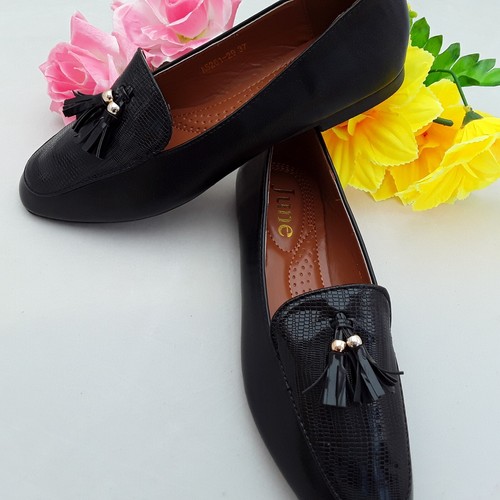 Women ladies work flat loafer - work,