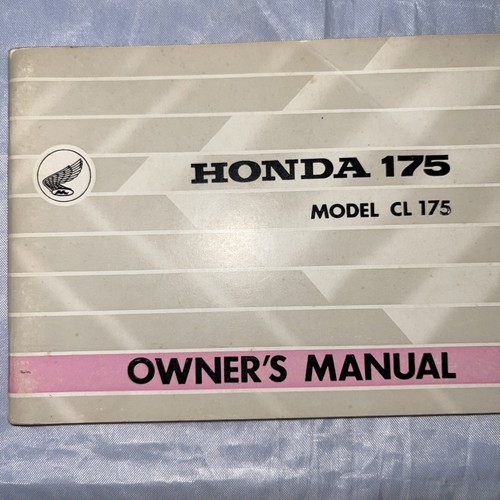 Honda owner manual - manual, 1968