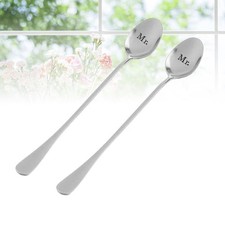  2 Pcs MR & MRS Stainless