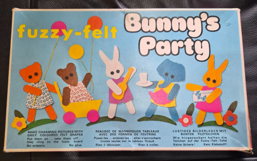 Vintage fuzzy felt - fuzzy, &