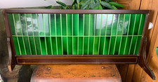 48 VINTAGE 1920S EMERALD GREEN 1.5" WIDE RECTANGULAR TILES WASHSTAND SPLASHBACK