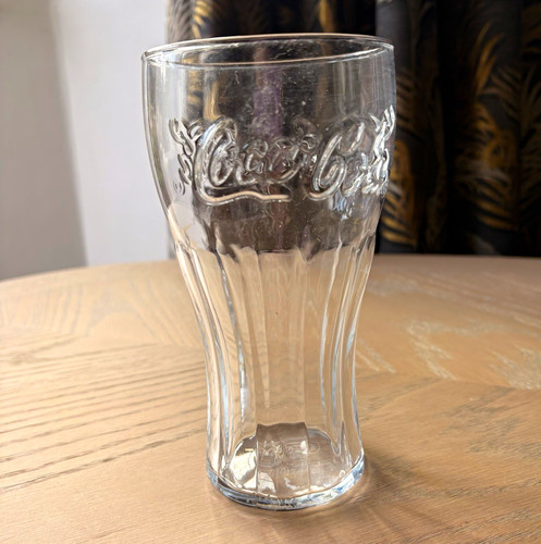 Coca cola embossed clear glass - coca-cola,