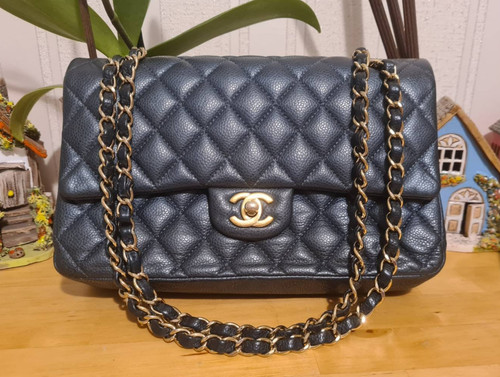 Chanel classic dark blue - chanel,