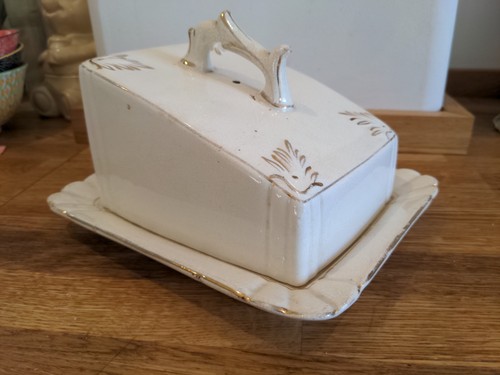 Antique porcelain butter - antique,